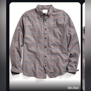 Billy Reid holiday Plaid Tuscumbia Shirt Button-down XL men’s flannel winter